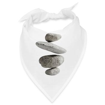 Steine - Bandana - Weiß - Vorne