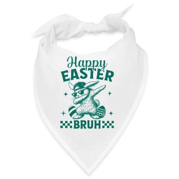 Happy Easter Bruh - Bandana - Weiß - Vorne