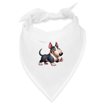 Bullterrier - Bandana - Weiß - Vorne