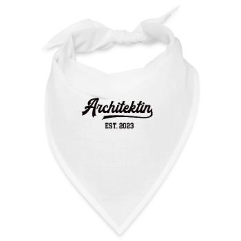 Architektin Architektur Studentin Abschluss 2023 - Bandana - Weiß - Vorne