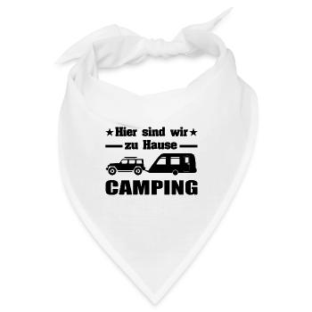 Camping - Bandana - Weiß - Vorne