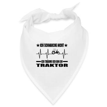 Traktor - Bandana - Weiß - Vorne