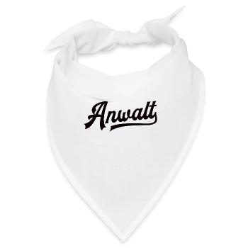 Anwalt Rechtsanwalt Staatsanwalt Recht Justiz Jura - Bandana - Weiß - Vorne
