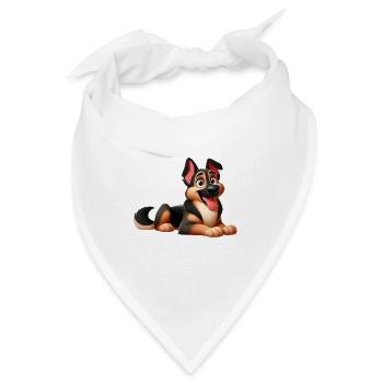 Beauceron 5 - Bandana - Weiß - Vorne