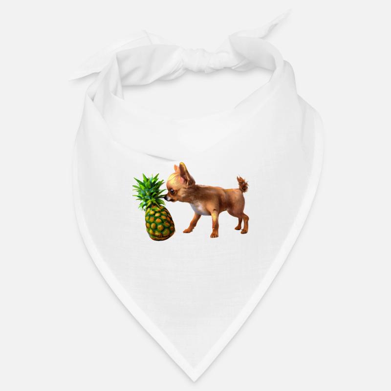 Chihuahua with pineapple Bandana