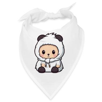 Eisbär Winter Polar Bär Comic - Bandana - Weiß - Vorne