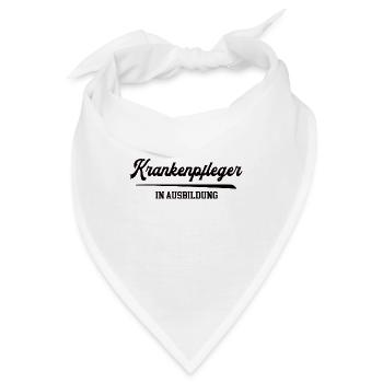Krankenpfleger in Ausbildung Krankenpflege Azubi - Bandana - Weiß - Vorne