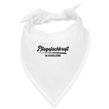 Pflegefachkraft Ausbildung Pflege Fachkraft Azubi - Bandana - Weiß - Vorne