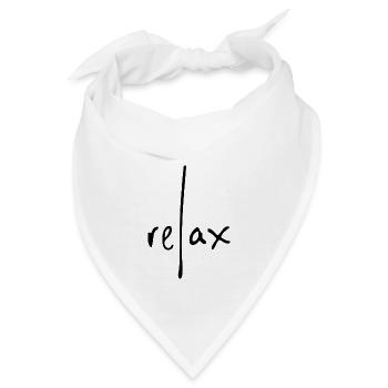 relax urlaubsreif entspannt chill out cool - Bandana - Weiß - Vorne