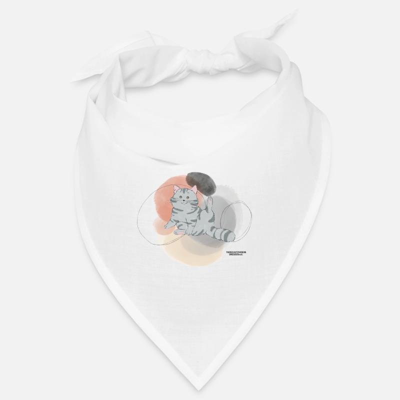 🐾 Grau getigerte Katze🐱 Bandana