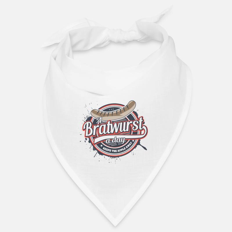 A Bratwurst a day keeps the apple away Bandana