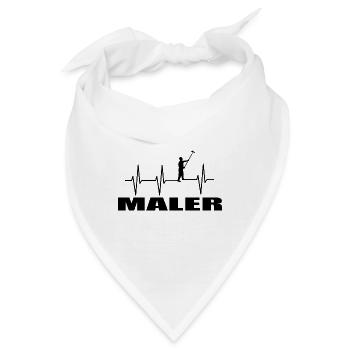 Maler - Bandana - Weiß - Vorne
