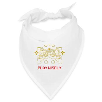 Gaming Controller Play Wisely Game Play - Bandana - Weiß - Vorne