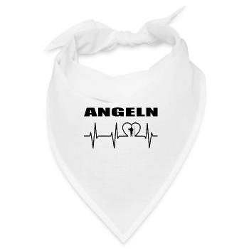 Angeln - Bandana - Weiß - Vorne