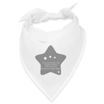 Schöne Erinnerung an ein Sternenkind - Bandana - Weiß - Vorne