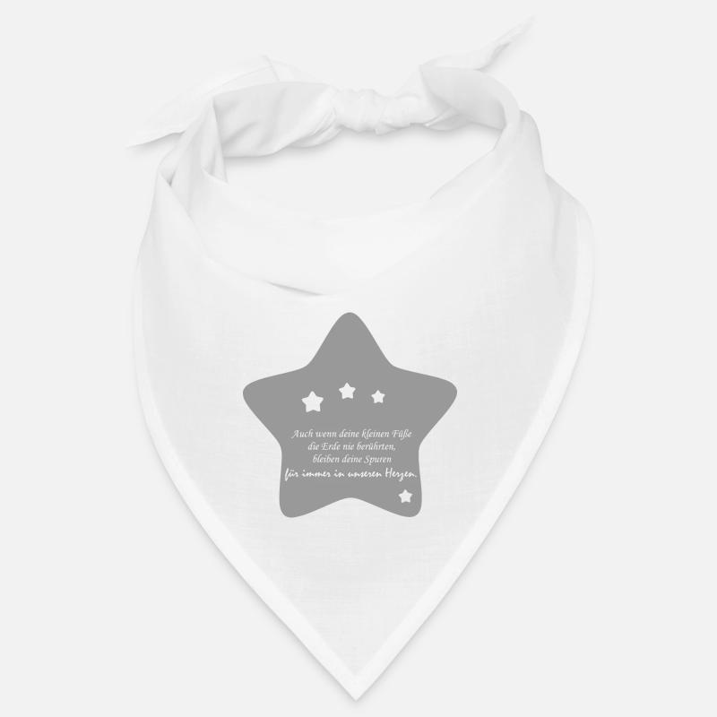 Schöne Erinnerung an ein Sternenkind - Bandana - Weiß