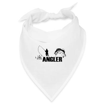 Angeln - Bandana - Weiß - Vorne