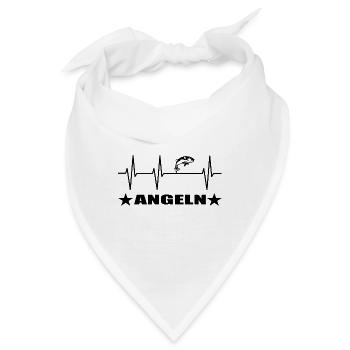 Angeln - Bandana - Weiß - Vorne