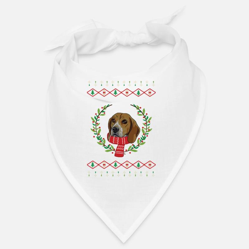 Cadeau de pull de Noël laid Beagle Bandana