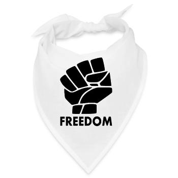 Freiheit - Bandana - Weiß - Vorne