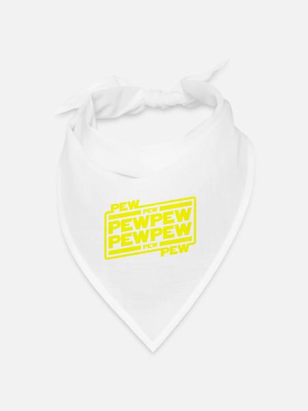 Pew pew pew - Bandana - white