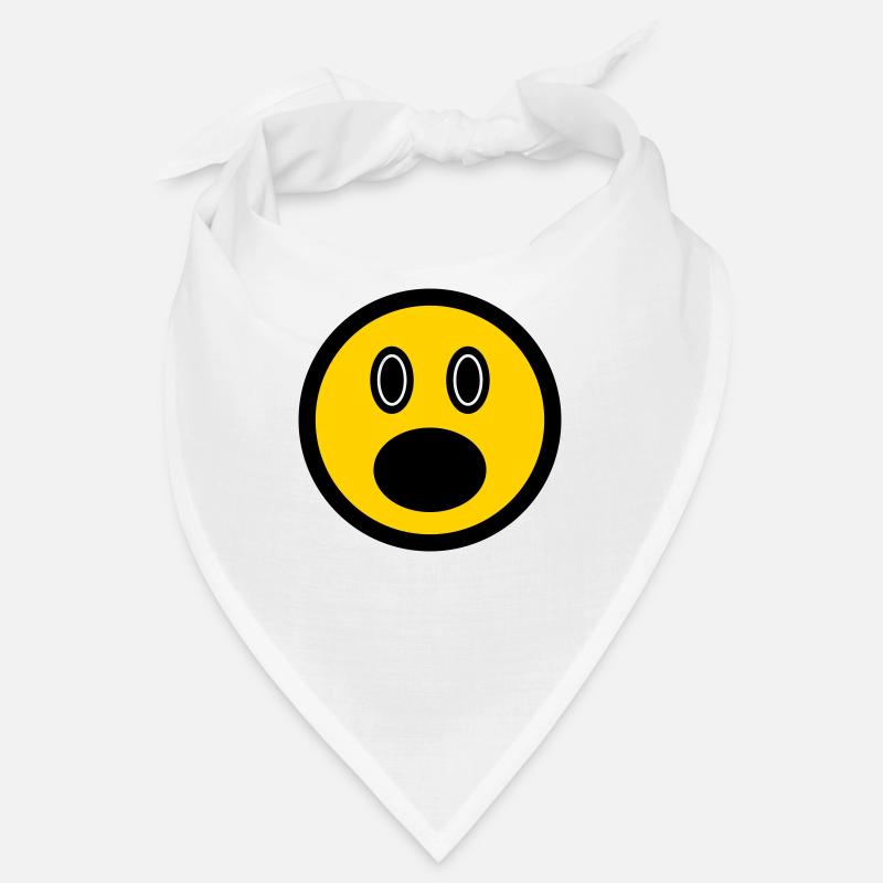 Émoticône perplexe, icône d'image, visage de bâton Bandana