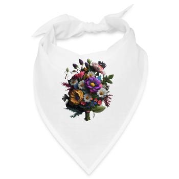 BLUMENSTRAUSS - FRÜHLING - Bandana - Weiß - Vorne