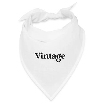 Vintage stlye or font design - Bandana - Weiß - Vorne