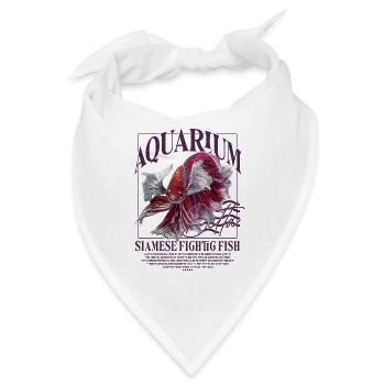 Betta Kampffisch - Bandana - Weiß - Vorne