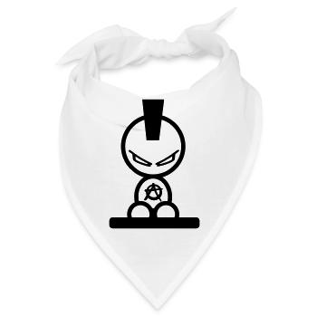 anarchie - Bandana - Weiß - Vorne