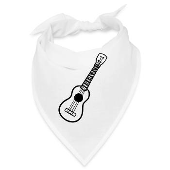 Ukulele - Bandana - Weiß - Vorne