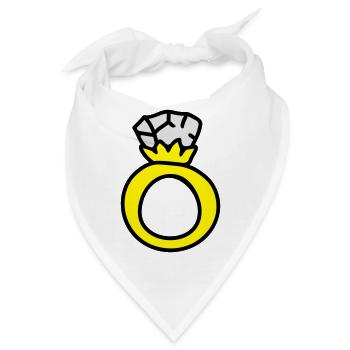 Ring - Ehering 3 - Bandana - Weiß - Vorne