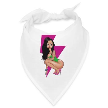 Pink Lightning Pin-up - Bandana - Weiß - Vorne