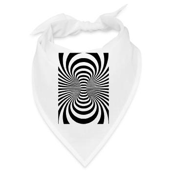 Coole Kunst,Kunst,Art,Design,Kreise, - Bandana - Weiß - Vorne