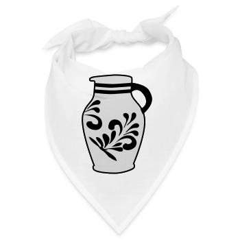 Hessischer Bembel - Bandana - Weiß - Vorne