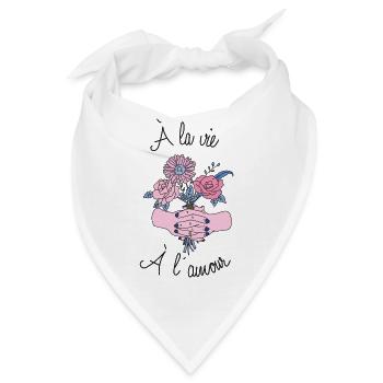 Ein Leben, Liebe - Bandana - Weiß - Vorne