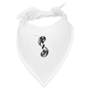 Yin Yang - Bandana - Weiß - Vorne