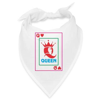 QUEEN Spielkarte - Bandana - Weiß - Vorne