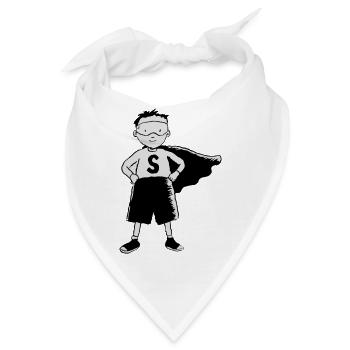Superheld Kind - Bandana - Weiß - Vorne