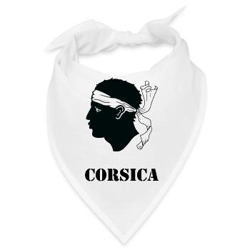 Korsika! - Bandana - Weiß - Vorne