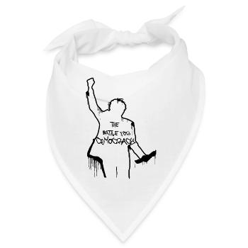 bernie the battle for democracy - Bandana - Weiß - Vorne