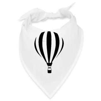 Heißluftballon Illustration - Bandana - Weiß - Vorne