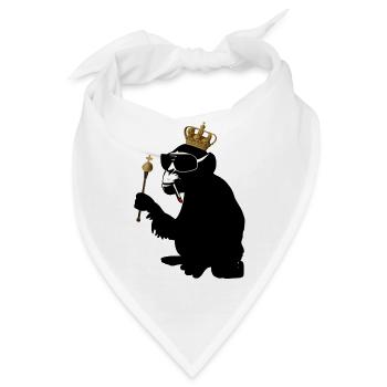 monkey hero - Bandana - Weiß - Vorne