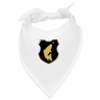 Modell 55 - Wappen steigende Forelle - Bandana - Weiß - Vorne