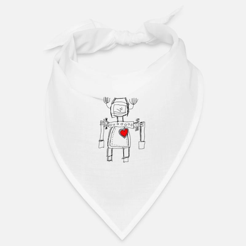 Roboter mit Herz Bandana