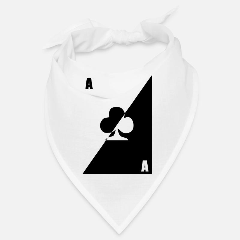 map as black white clover Bandana