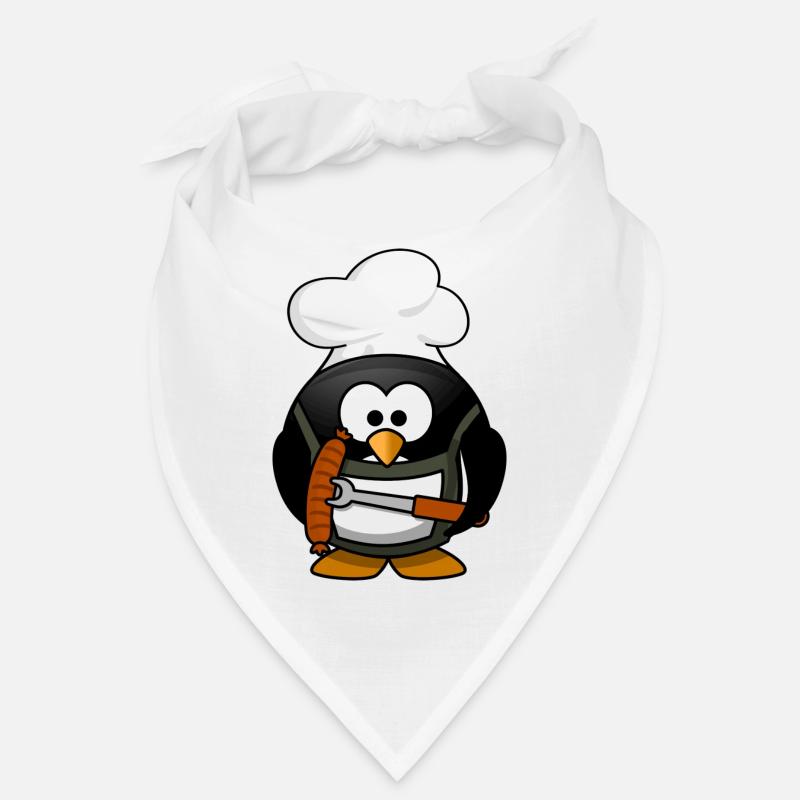 Kochpinguin mit Grillwurst Bandana