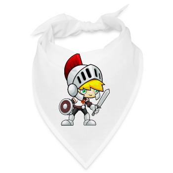 schwert sword knight ritter axt axe ax23 - Bandana - Weiß - Vorne