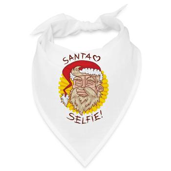 Santa Weihnachtsmann - Bandana - Weiß - Vorne
