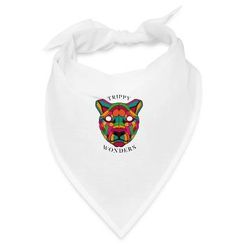 Trippy Wonders - Lion - Bandana - Weiß - Vorne